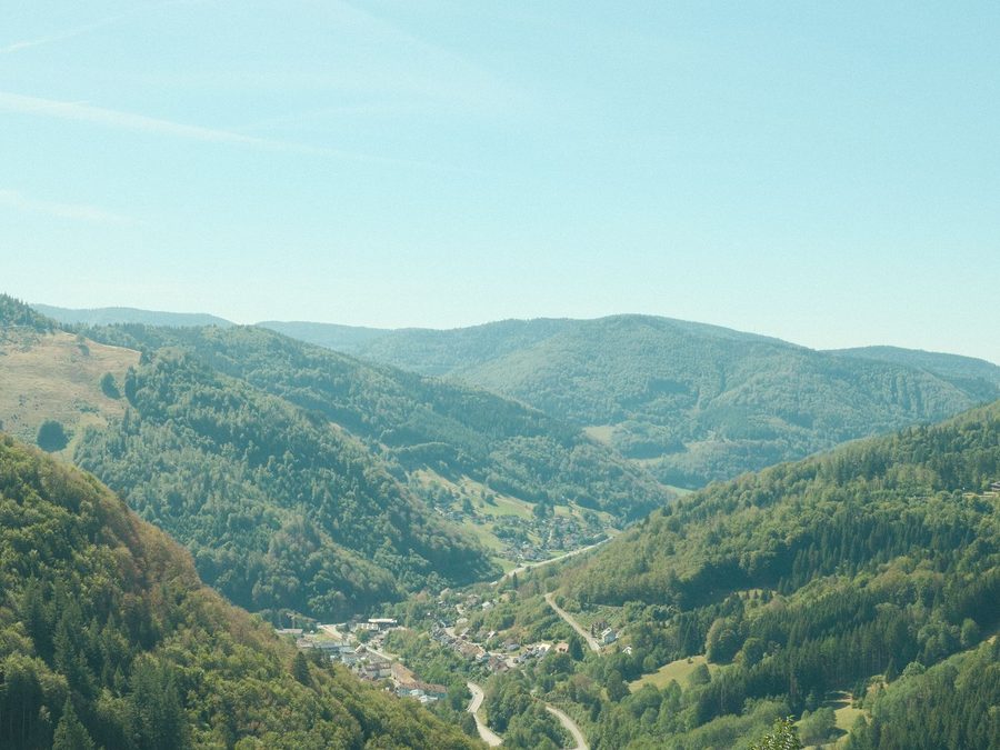 Bewaldete Täler im Schwarzwald bei Loßburg