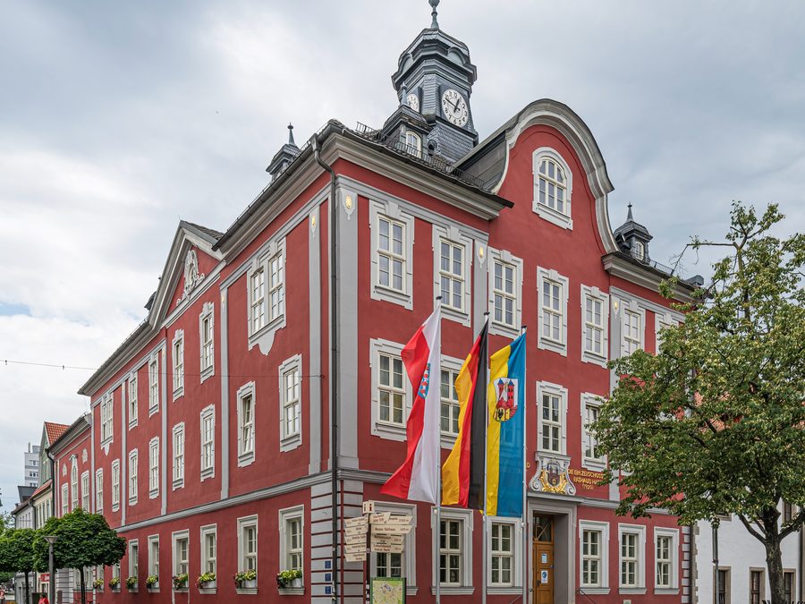 Historisches Rathaus von Suhl im Thüringer Wald